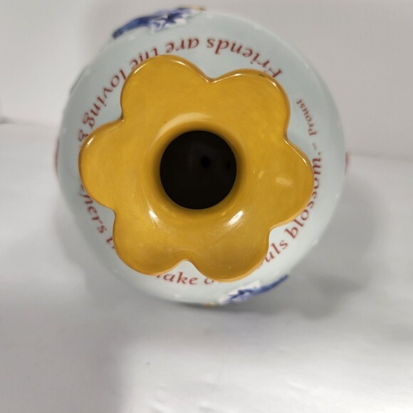 Gardeners Flower Vase Friend Sentiment Artist Nancy Tellaferro Faulkner - Picture 4 of 10